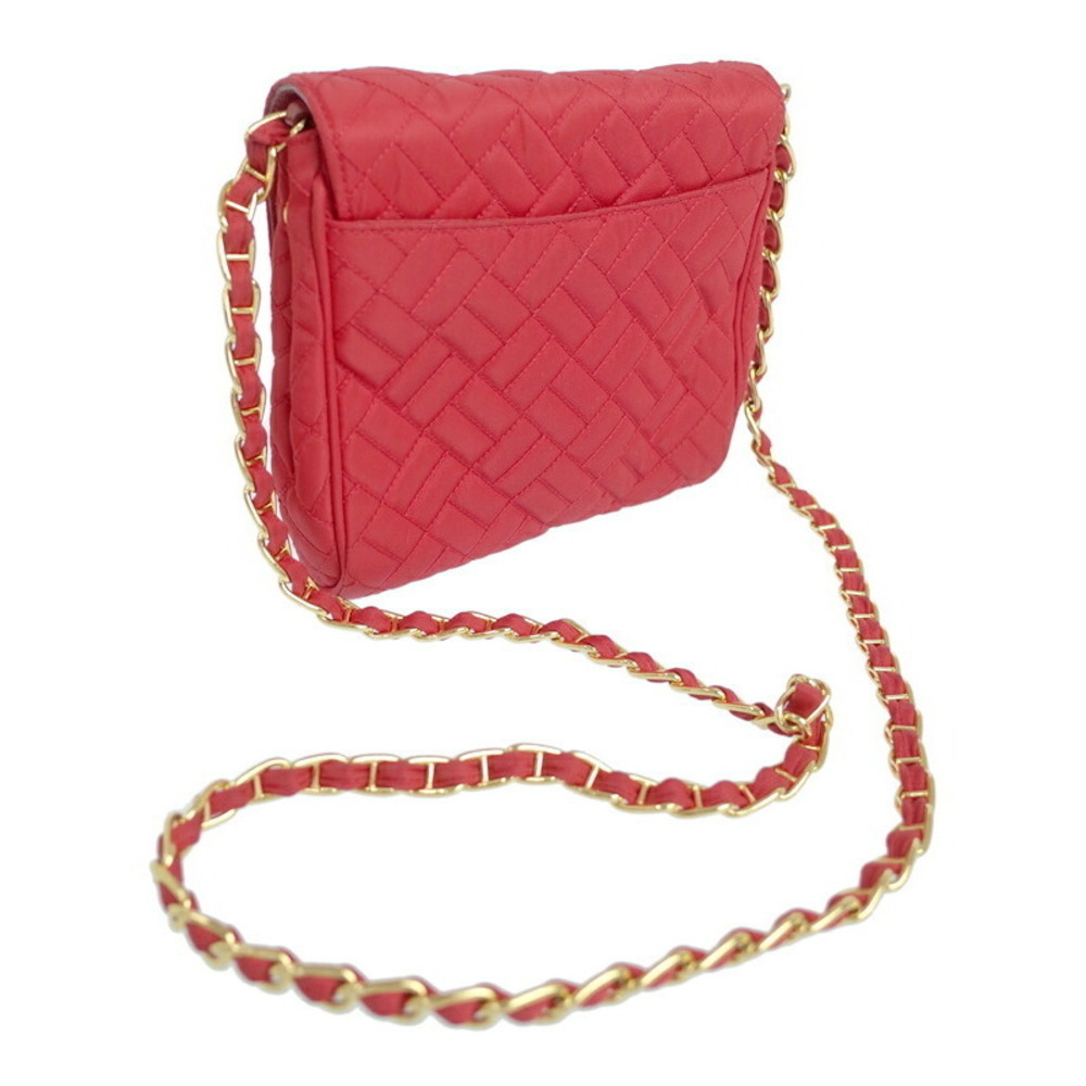 Prada Quilted Shoulder Bag Chain Black